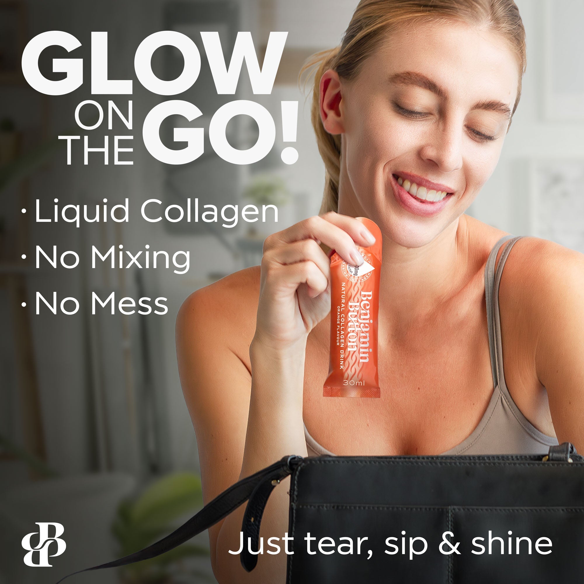 Marine Collagen Liquid Sachets - 12,000mg - Orange