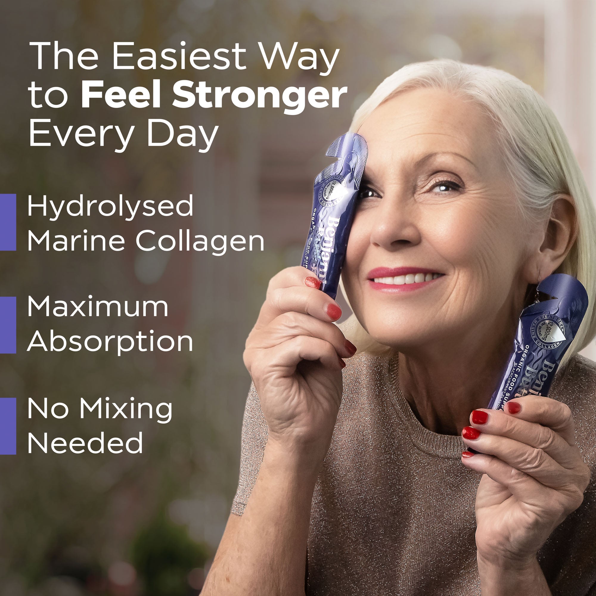 Marine Collagen Liquid Sachets – 12,000mg – Blackcurrant