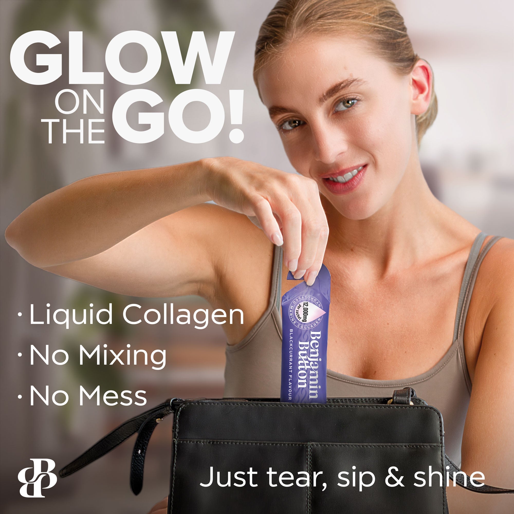 Marine Collagen Liquid Sachets – 12,000mg – Blackcurrant