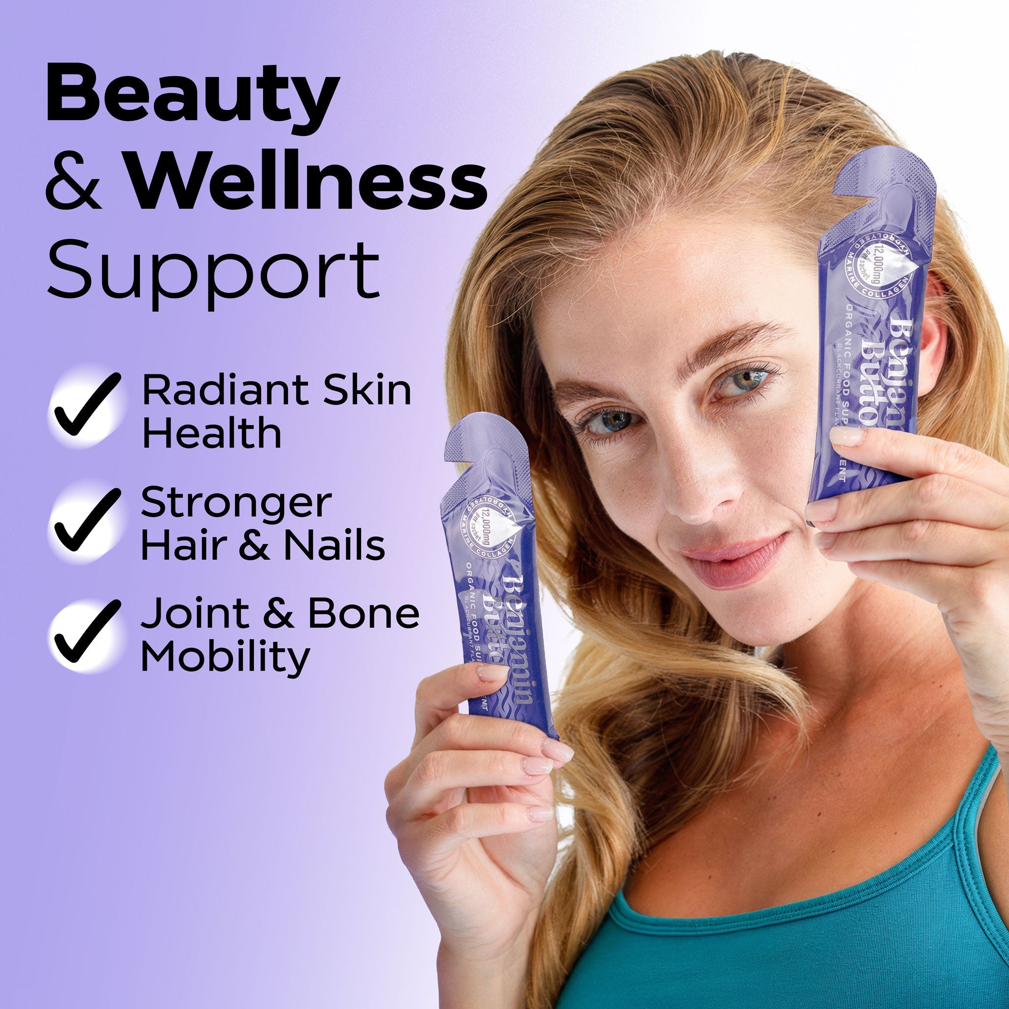 Marine Collagen Liquid Sachets – 12,000mg – Blackcurrant