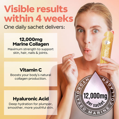 Marine Collagen Liquid Sachets – 12,000mg – Mango