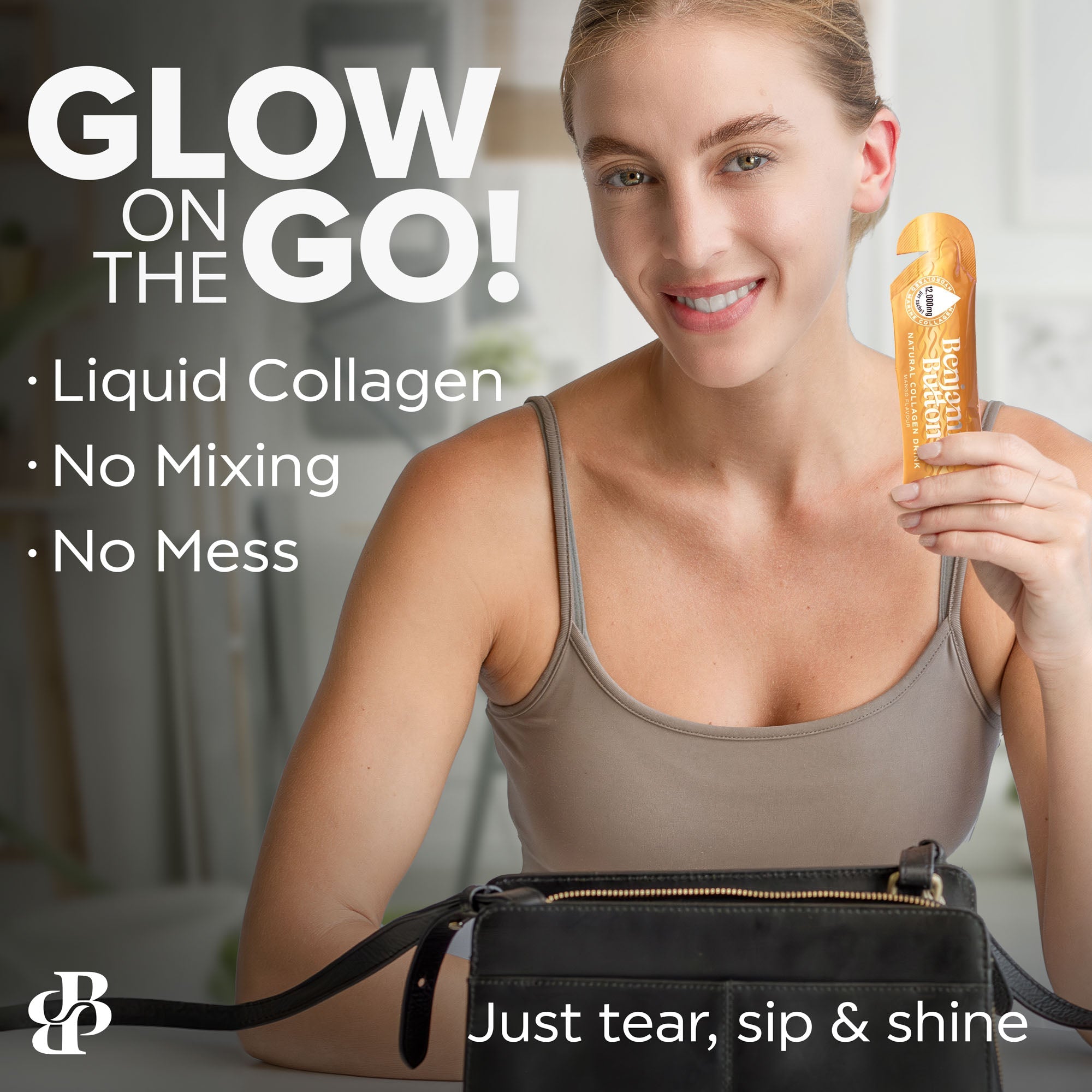 Marine Collagen Liquid Sachets – 12,000mg – Mango